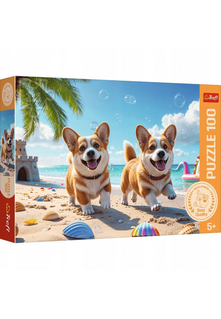 Trefl Puzzle 100 dielikov psík Corgi
