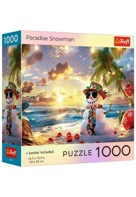 Trefl Puzzle 1000 USA Collection: Snehuliak z raja