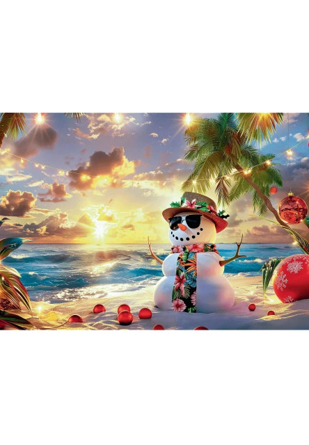 Trefl Puzzle 1000 USA Collection: Snehuliak z raja