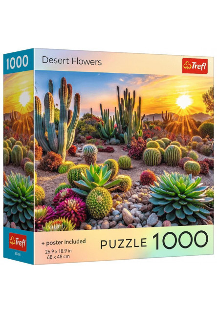 Trefl Puzzle 1000 USA Collection: Púštne kvety