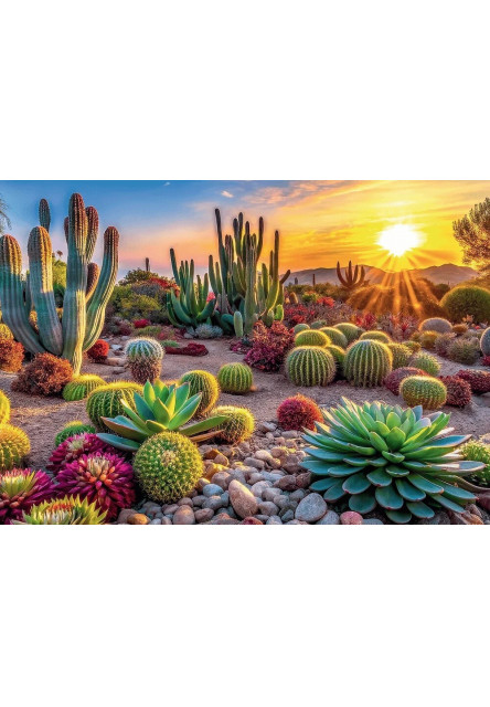 Trefl Puzzle 1000 USA Collection: Púštne kvety