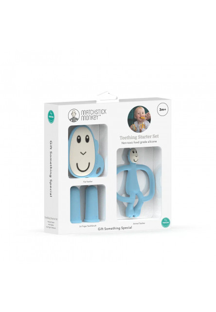 štartovací set na prerezávanie zúbkov - light blue