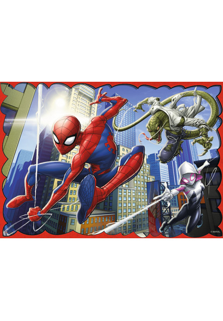 Trefl Puzzle 4v1 - Hrdinský Spiderman / Disney Marvel Spiderman