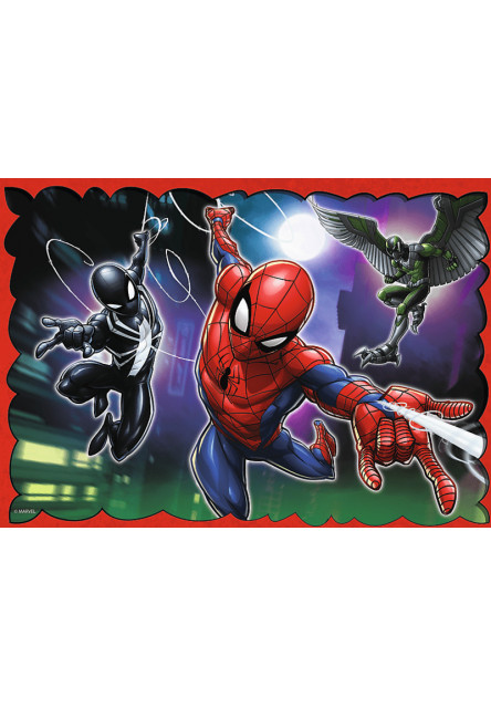 Trefl Puzzle 4v1 - Hrdinský Spiderman / Disney Marvel Spiderman