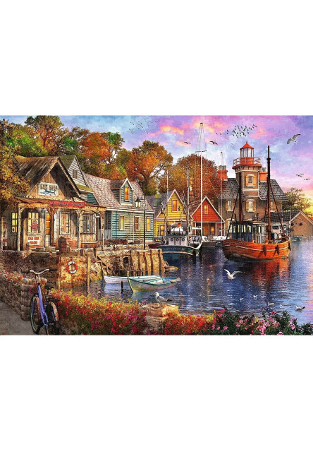 Trefl Puzzle 1000 Premium Plus - Čajový čas: Prímorský prístav
