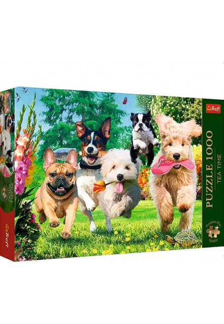 Trefl Puzzle 1000 Premium Plus - Čajový čas: Prichádzajú problémy!