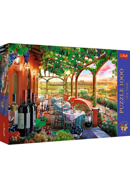 Trefl Puzzle 1000 Premium Plus - Čajový čas: Taliansky vinohrad