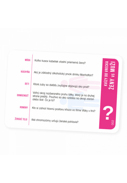 Kvízy do vrecka - Ženy verzus muži