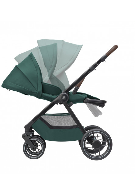 Oxford kočík Essential Green + vanička Sense Twillic Green