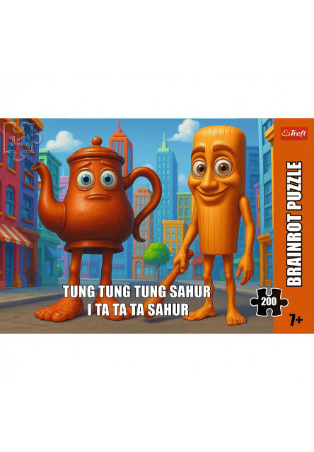 Trefl Puzzle 200 ks BrainRots, Tung Tung Sahur