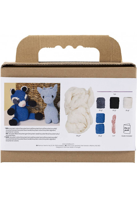 Sada na háčkovanie Amigurumi medvedík čistotný