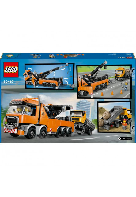 Výkonné záchranné odťahové vozidlo so žeriavom