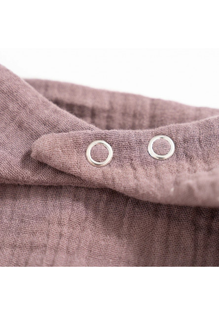 Bandana Bib 2 ks Beige & Schokopflaume