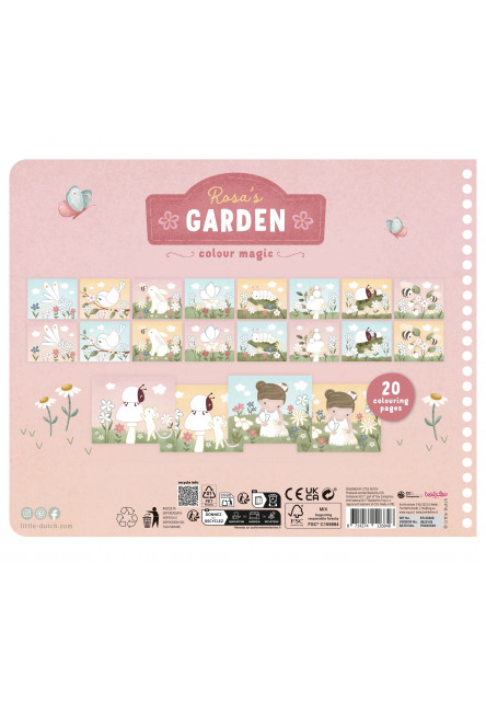 Kniha s vystrihovacími maskami Rosa