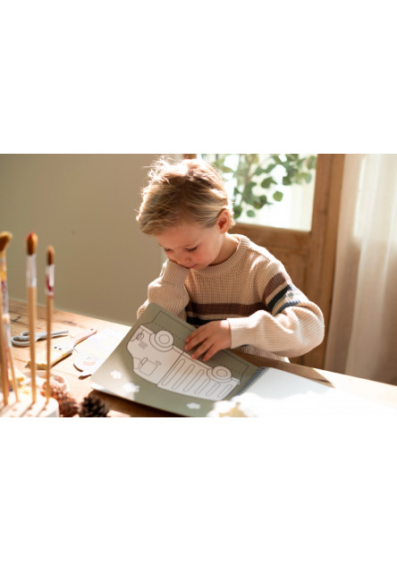 Kniha s vystrihovacími autami Jim