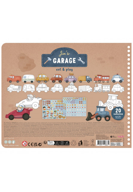Kniha s vystrihovacími autami Jim