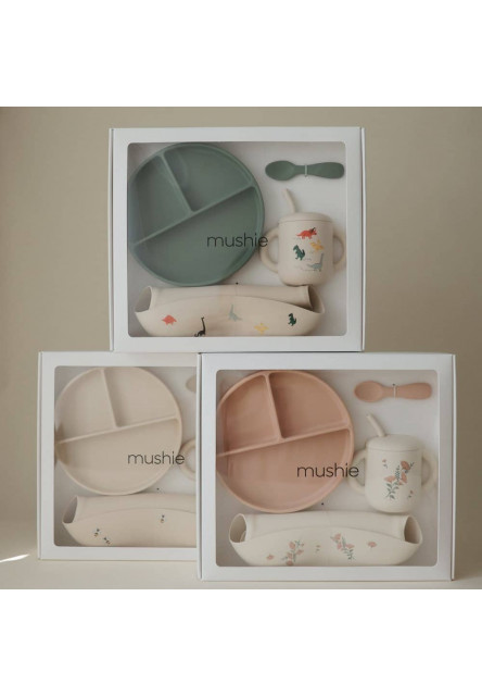 Silikónový jednálenský set pre batoľatá mushie - bees