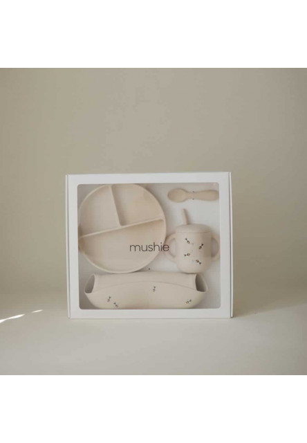 Silikónový jednálenský set pre batoľatá mushie - bees