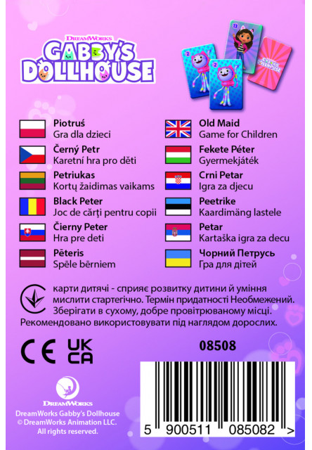 Trefl Karty Čierny Peter Gabby's Dollhouse