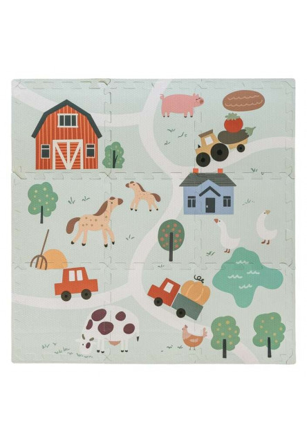 Free2Play Pěnová hrací podložka Puzzle 9 ks Farm