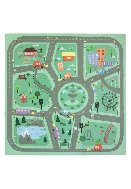 Free2Play Pěnová hrací podložka Puzzle 9 ks Road