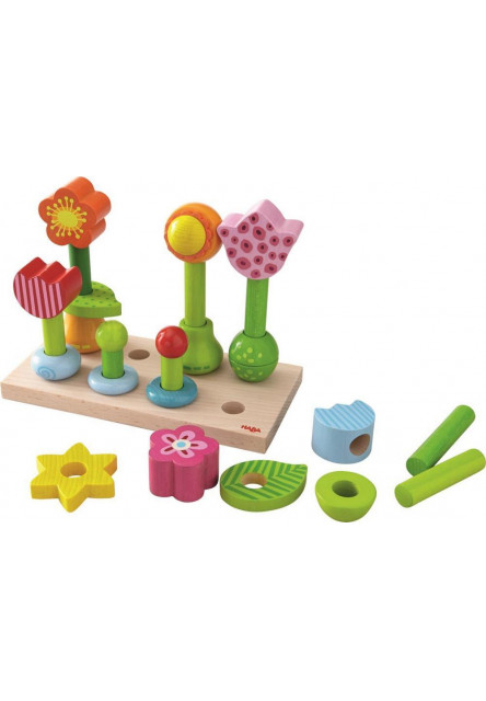 Drevená hra - jarná záhradka