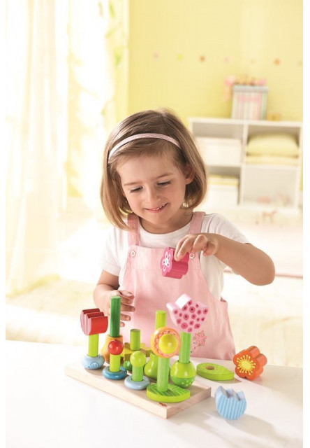 Drevená hra - jarná záhradka