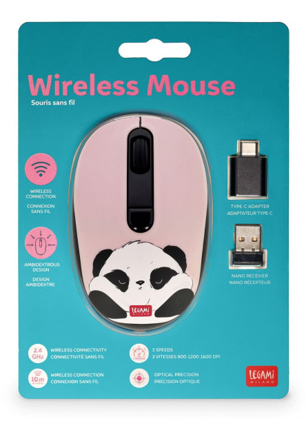 Bezdrôtová myš Legami - Panda