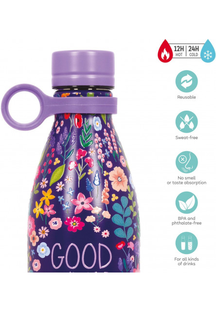 Vákuová termofľaša Legami - Horúce a studené 800 ml - Kvety