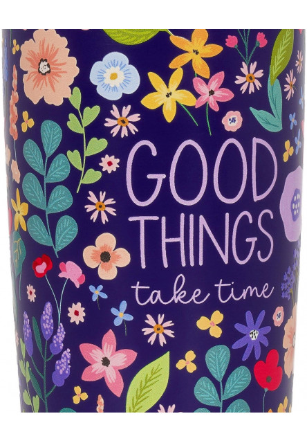 Vákuový termohrnček Legami Horúce a studené 275 ml - Kvety