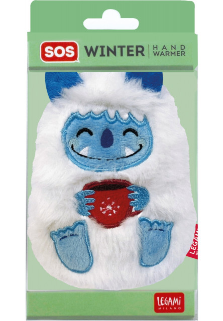 Hrejúci vankúšik Legami Hand Warmer - Sos Winter - Yeti