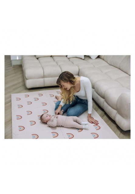 Free2Play Penová hracia podložka Puzzle 6 ks Rainbow