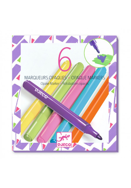 ENG: 6 opaque markers -  80s