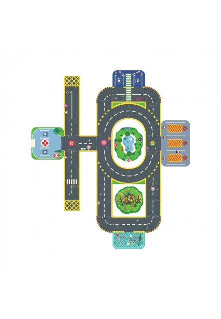 Mesto: Obrovské Puzzl'Up puzzle Crazy Motors, 28 + 6 dielikov