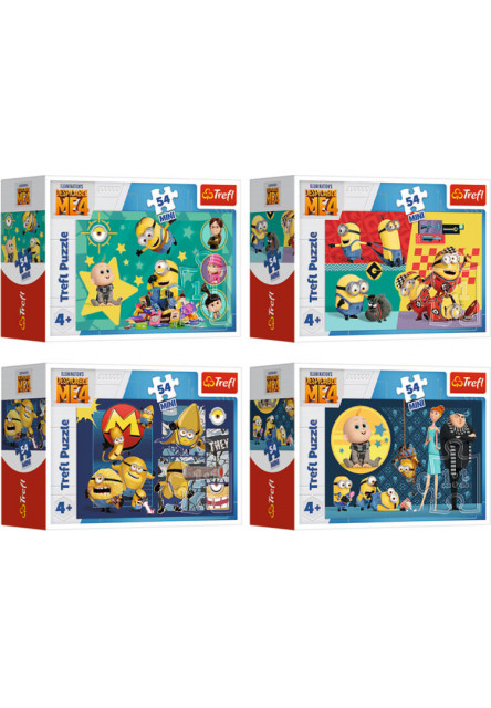 Trefl Minipuzzle 54 dielikov - Mimoni sú zábavní!