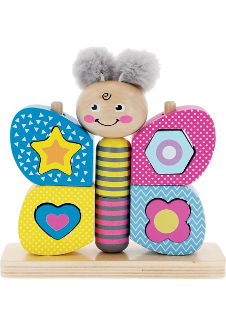 Trefl Drevená skladačka Hi Butterfly