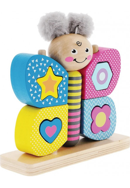 Trefl Drevená skladačka Hi Butterfly