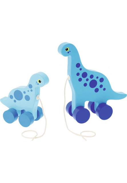 Trefl Drevená ťahacia hračka Dinosaurus Sauropod