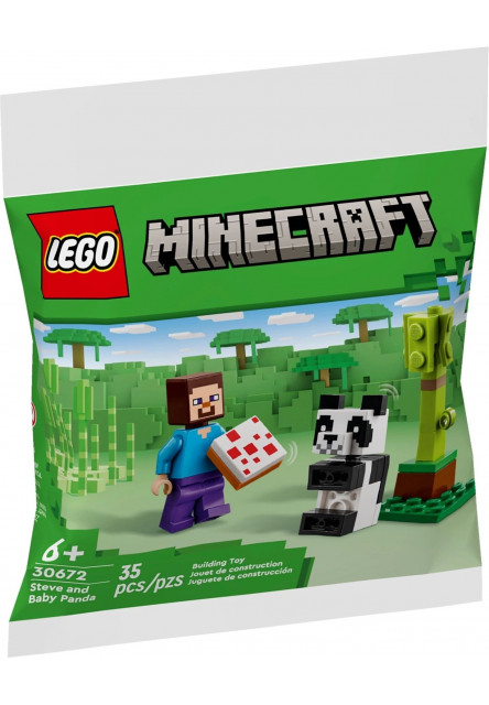 LEGO® Minecraft Steve s mládětem pandy