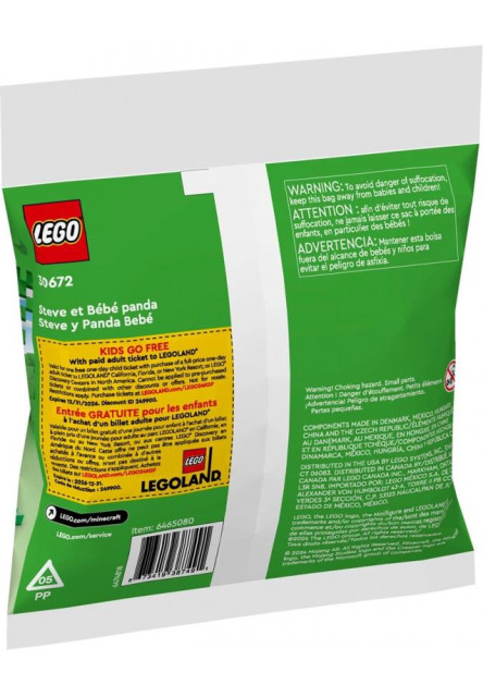 LEGO® Minecraft Steve s mládětem pandy