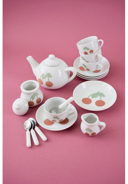 Porcelánový čajový set Čerešňa - Poškodená krabica