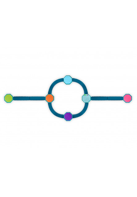 Prekážková dráha so stupienkami hudobná Balance & Groove