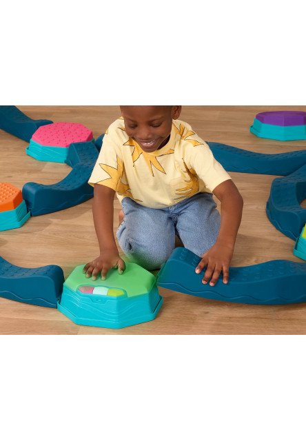 Prekážková dráha so stupienkami hudobná Balance & Groove