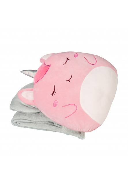Vankúš a deka 2v1 - Jednorožec