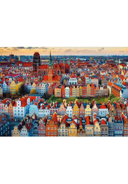 Trefl Puzzle 1000 Premium Plus Quality Foto Odysea: Pohľad na Gdansk, Poľsko