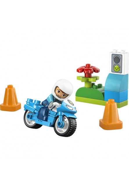 Modrá policajná motorka