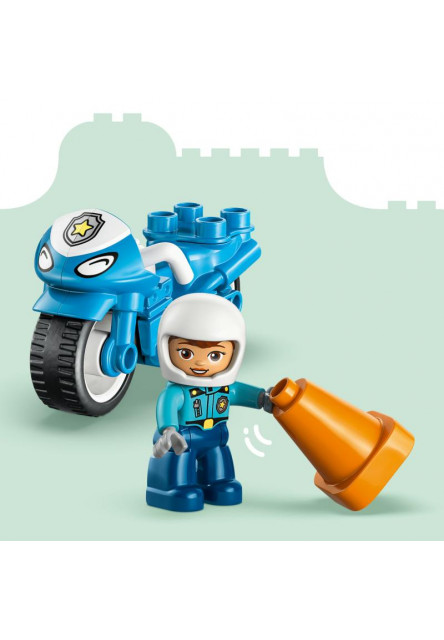 Modrá policajná motorka