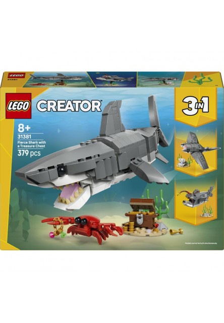 Divoký žralok a truhlica s pokladom