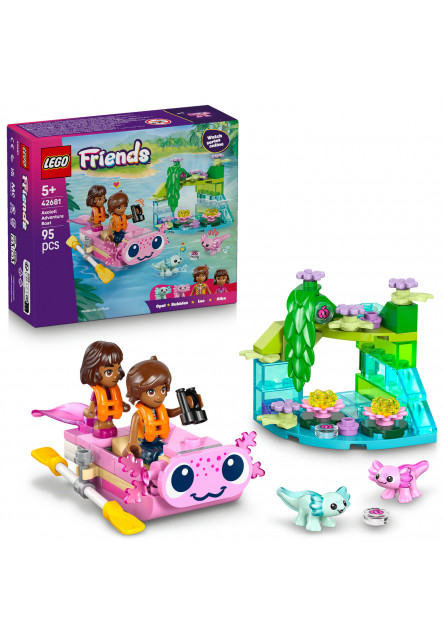 Dobrodružný čln s axolotlami