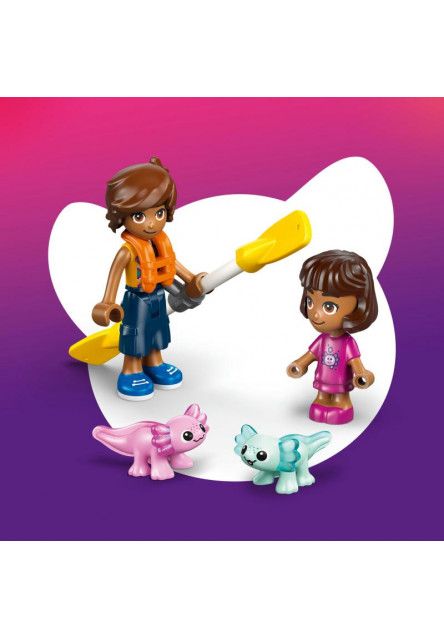 Dobrodružný čln s axolotlami